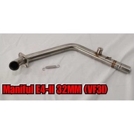 VF3I/RFS150I EXHAUST MANIFUL 32MM/28MM STEEL