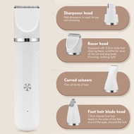 4 IN 1 Pet Electric Grooming Kit - Dog and Cat Hair Clippers, USB Charging with Nail Grinder, Trimme