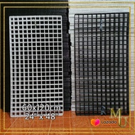 MU Thick Coated Grid Wall Hanging Mesh Metal Wire 60x120cm