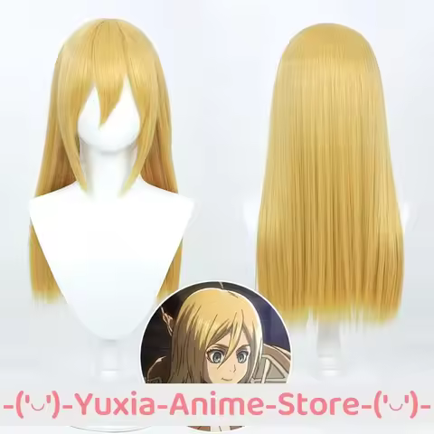 Attack on Titan Historia Reiss Cosplay Wig and Cap Anime Roleplay Wigs Party Costume Prop Synthetic 