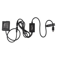 Andoer PD USB Type-C Cable to DMW-DCC8 Dummy Battery DC Coupler DMW-BLC12 Replacement for Panasonic 