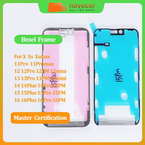5pcs Top Quality ORI Front Bezel Frame with Adhesive Tape for iPhone 12 11 13 14 15 pro X Xs Max LCD