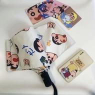 Dù Gấp Gọn Tự Động Họa Tiết Shin Chan Siêu Dễ Thương | Ô Che Mưa Nắng Mini Cho Học Sinh Văn Phòng