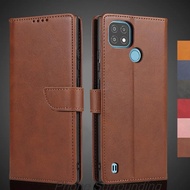 Realme C25Y Case Wallet Flip Cover Leather Case for OPPO Realme C25Y C21Y Pu Leather Phone Bags prot