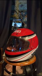 SHOEI 紅白黑老帽