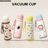 ONLYGOODS Thermal Cup, with Straw Large Capacity Insulated Cup, Cute 500ml Aquaflask Tumbler Cartoon