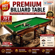7FT/8FT/9FT Premium Billiard Table Pool Table with Solid Wood Legs, Reinforced Steel Frame, Professi
