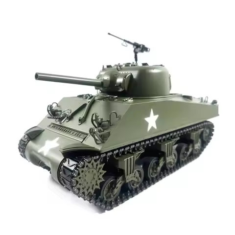 Mato 1/16 Army Green M4A3 Sherman Infrared Ver KIT RC Tank 1230 Barrel Recoil RC Model TH00674