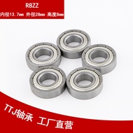 TTJ Factory Direct Supply R8Bearing R8ZZ Ball Bearing with Iron Cap 12.7*28.575*7.938Bearing R8zz Be