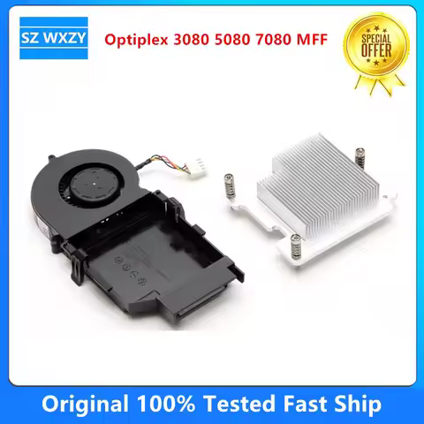 New Original For Dell Optiplex 3080 5080 7080 MFF CPU Heatsink Fan 5V JV47V 0JV47V 0W77JN W77JN 100%