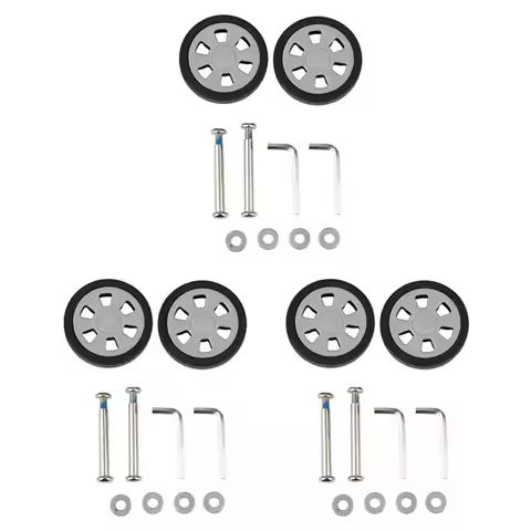 6X Luggage Accessories Wheels Aircraft Suitcase Pulley Rollers Mute Wheel Wear-Resistant Parts Repai