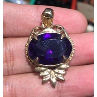 Liontin Titanium Batu PermataKecubung Amethyst HQ