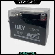 HLY BATTERY WITH SCREW YTZ5S-BS ( 12V5AH 10HR ) EX5 KRISS LC135 EGO NOUVO SRE GT128
