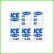 ↜ ▦ ♢ Ice for Sale Ice Candy for Sale Ice Tubig for Sale Signage(Laminated Signage and Waterproof V
