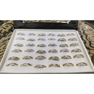 GOLD COUPLE FIANCE MT DIAMOND RING> CONTENTS 36 PCS