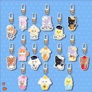 Kpop ATEEZ ANITEEZ Acrylic Keychain Cartoon Double-sided Key Ring Pendant Idol Surrounding