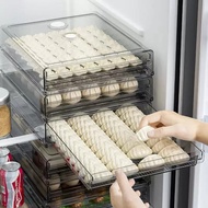 ST/🧿Wei M Dumplings Box Drawer Dumpling Frozen Dumpling Box Dumplings Box Refrigerator Storage Box Freezer Box Egg Crisp