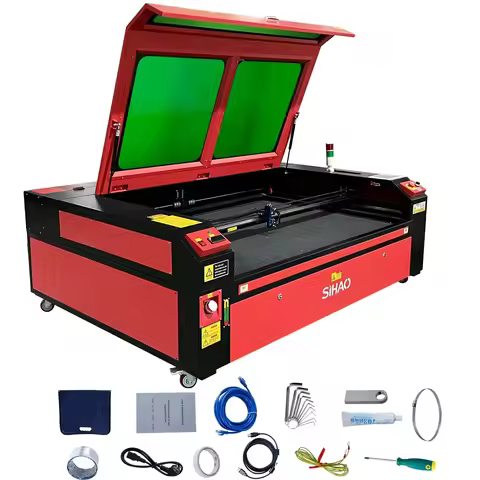 VEVOR Laser Engraver CO2 Laser Engraving Machine 50/60/80/100/130W RUIDA Lightburn Fabric Wood Digit