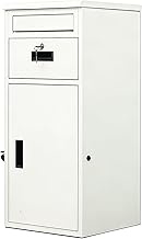 Package Delivery Boxes for Outside, Lockable Parcel Drop Box with Mailbox & Security Baffle, Cold-Ro