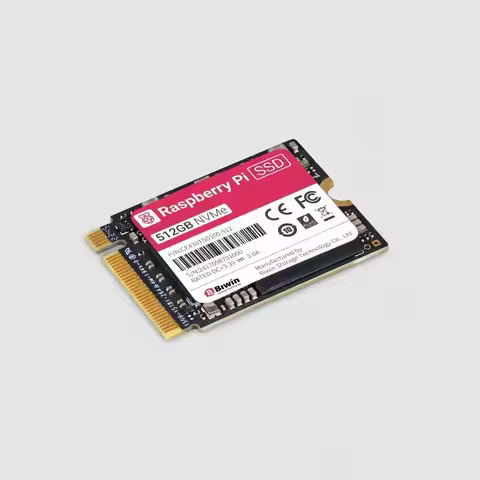 Official Raspberry Pi SSD NVME1.4 M.2 2230 SSD 256GB 512GB PCIe Gen 3, 4kB random reads writes