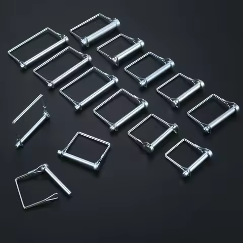 5/4/2pcs Square Shaft Locking Pin Steel D-shape Ring Safe Coupler Latch M6 M8 M9.5 M10 M12 Farm Lawn