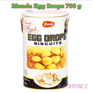 MONDE EGG DROPS BISKUIT 750 gram - biskuit kaleng bulat rantai monde egg drop