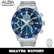 Alba AM3897X Quartz Chronograph Blue Dial Stainless Steel Case &amp; Strap Men's Watch AM3897 AM3897X1 (from SEIKO Watch Corporation)