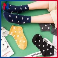 Polkadot Ankle Socks Hipster Colorful Casual Trend / Stokin Pendek Polkadot Fesyen Warna Gaya Hipste