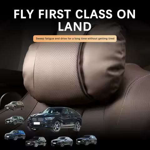 Car Seat Headrest Auto Safety Head Neck Rest Relax Pillow For BMW 5 Series E60 E61 F07 F10 F11 G30 G