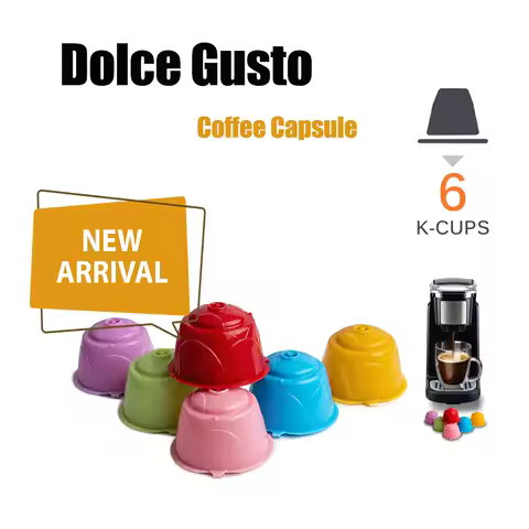 for Dolce Gusto Reusable Pods Refillable Coffee Capsule Filters fit Nescafe MiniMe Infinissma Piccol