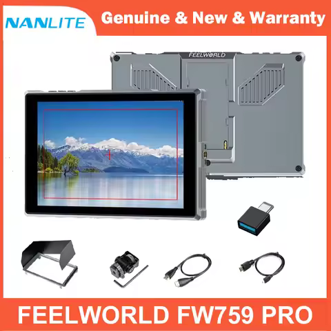 FEELWORLD FW759 PRO 7 Inch 400nit HD Touchscreen Field DSLR Camera Monitor 4K HDMI 1280x800 IPS
