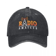Unisex Ham Radio Amateur Loves Hats Vintage Distressed Washed Antenna Ham Radio Operator Baseball Ca