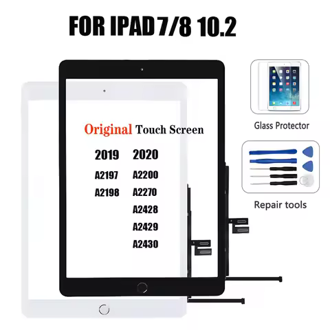 Original 10.2" For iPad 7/8 Touch Screen Digitizer Glass 2019/2020 A2197 A2198 A2200 A2270 A2428 A24