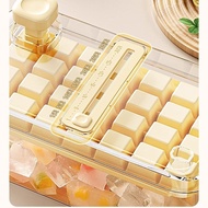 Ice Cube Mold Food Grade Household Press Ice Tray Homemade Ice Cube Handy Tool with Lid Ice Box Seal