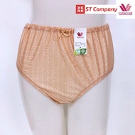 กางเกงในร้อยยาง Wacoal แบบเต็มตัว สีน้ำตาล (OT) รุ่น WU4933 1 ตัว เนื้อผ้าเงางาม ผิวสัมผัสเนียนนุ่ม ใส่สบายซักง่าย แห้งเร็ว วาโก้ ร้อยยาง กางเก