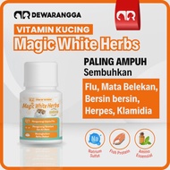 Dewarangga Vitamin Kucing MAGIC WHITE HERBS untuk Mengatasi Infeksi Saluran Pernafasan dan Kesehatan