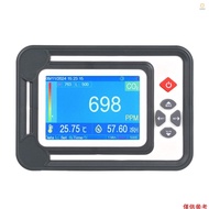 Ado)3 in 1 Carbon Monoxide Detector Digital CO2 Monitor CO2 Meter Gas Analyzer Detector 9999PPM CO2 