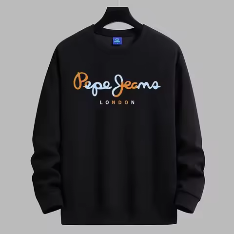 Pepe Jeans London Style Color Changing Letter Printed Round Neck Hoodie Casual Versatile