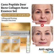 Jaysuing Spiral Peptide Deer Bone Collagen Essence Set Dilutes Fine Lines Anti-aging Liquid Moisturizing Brightening Essence HAPPYLIFE1