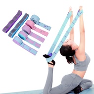 CARAMELOMA Yoga Stretching Belt, Adjustable Elastic Dance Stretch Band, Multi-functional 10/12 Grid 