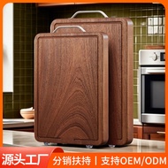 Ebony anti-mold and antibacterial solid wood chopping board; double-sided chopping board.