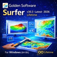 Golden Software Surfer v30.3 2026 Lifetime For Windows | 3D Surface Mapping Contour GIS Software