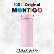 Montigo | Tumbler Bows & Cherries Collection Ace Bottle Medium 18oz - 530ml Blush Bow