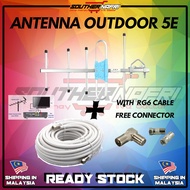 [ ANTENNA OUTDOOR ] [ DIGITAL ANTENA ] ARIAL 5E ANTENA ARIAL MYTV MYFREEVIEW DIGITAL TV TD-5E TV MAL
