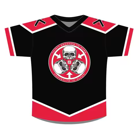 Thirty Seconds To Mars Jersey V-neck Short Sleeve Casual Men/Women T-shirt Streetwear Heavy Mental B