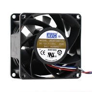 AVC Taiwan 2B08038B12S 8038 12V 3.84A 4 Wire PWM Server High Air Volume Cooling Fan T265