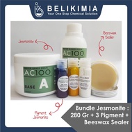 " Bundle Jesmonite Resin 280 Gram + Beeswax Sealer + Colour Pigment