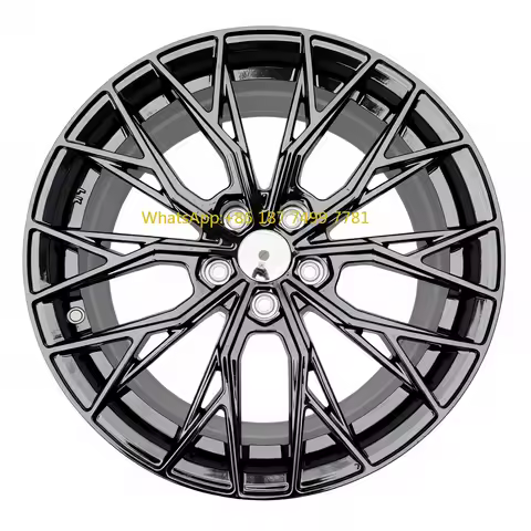 18 19 20 Inch Multi-Spoke Black Alloy Rims 5x108 5x112 5x114.3 Universal JDM German Car Wheels