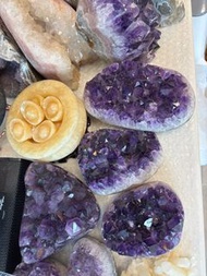 天然紫晶洞、水晶簇、黃水晶、白水晶