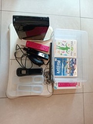 Nintendo Wii console and  Wii Fit Plus Balance and kit